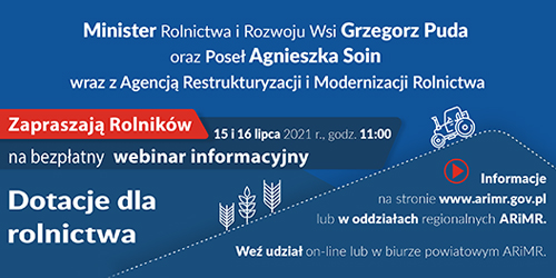 Ikona do artykułu: 15 i 16 lipca - ogólnopolski webinar - O pomocy dla rolników