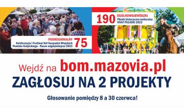 Ikona do artykułu: Zagłosujmy na projekty 75 i 190 z terenu Powiatu Grójeckiego!